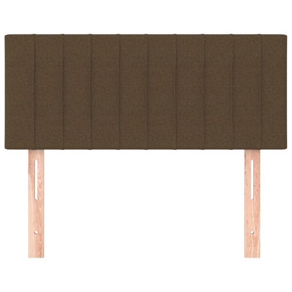 vidaXL Tête de lit Marron Foncé 80x5x78/88 cm Tissu