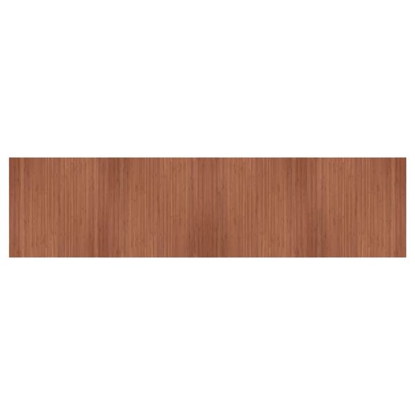 vidaXL Tapis rectangulaire marron 100x400 cm bambou