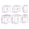 vidaXL Ensemble d'armoires de cuisine 7 pcs Kalmar bois d'ing&eacute;nierie