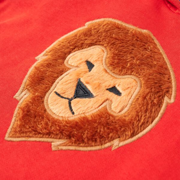 Sweatshirt &agrave; capuche pour enfants rouge 140