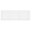 vidaXL Meubles TV 2 pcs Blanc 107x35x37 cm Bois d'ingénierie