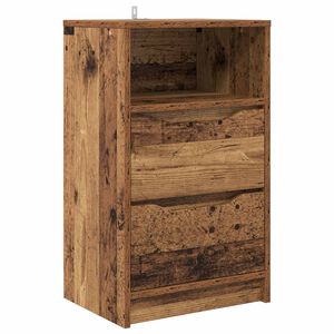 vidaXL Table de chevet Bois Ancien 40 x 30 x 467 cm Bois d'ing&eacute;nierie