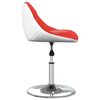 vidaXL Chaise de salle &agrave; manger Rouge et blanc Similicuir