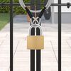 vidaXL U Lock avec Cl&eacute;s 12 pcs Laiton Fer