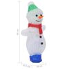 vidaXL Silhouette de bonhomme de neige de Noël LED Acrylique 30 cm