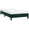 vidaXL Cadre de lit sans matelas vert fonc&eacute; 90x190 cm velours