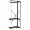 vidaXL Garde-robe Noir 60x40x167 cm M&eacute;tal et agglom&eacute;r&eacute;