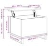 vidaXL Table basse Sonoma gris 60x44,5x45 cm Bois d'ingénierie