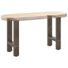 vidaXL Pieds de table basse en acier naturel, 2 pièces, 38 x (42-43) cm