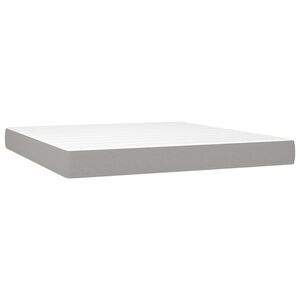 vidaXL Matelas de lit &agrave; ressorts ensach&eacute;s fermet&eacute; moyenne Gris clair 180x200x20 cm