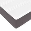 VidaXL Cadre de lit ottoman avec matelas gris 90x190 cm similicuir