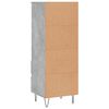 vidaXL Buffet haut Gris béton 40x36x110 cm Bois d'ingénierie