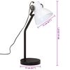 vidaXL Lampe de bureau 25 W blanc 17x17x60 cm E27