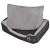 vidaXL Lit pour chiens avec coussin rembourr&eacute; Taille XL Noir