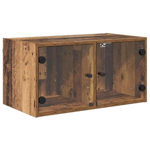 vidaXL Meuble mural Bois Ancien 68 x 37 x 35 cm Bois d'ing&eacute;nierie