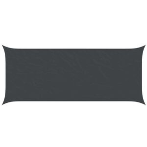 vidaXL Voile d'ombre Noir 6 x 2,5 m 100 % polyester Oxford
