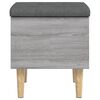 vidaXL Banc de rangement sonoma gris 42x42x46 cm bois d'ing&eacute;nierie