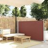 vidaXL Auvent latéral rétractable de patio 100x500 cm Marron