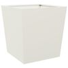 vidaXL Jardini&egrave;res 2 pcs blanc 50x50x50 cm acier