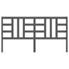 vidaXL T&ecirc;te de lit Gris 186x4x100 cm Bois massif de pin