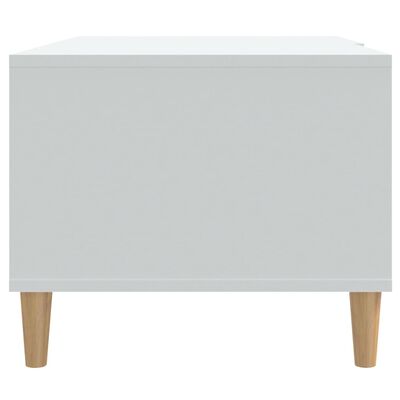 vidaXL Table basse Blanc 89,5x50x40 cm Bois d'ingénierie
