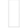 vidaXL Pieds de table de bar en U, 2 pi&egrave;ces, blanc, 40 x (110-111) cm, acier