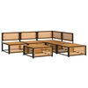 vidaXL Salon de jardin avec coussins 6 pcs bois d'acacia solide