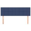 vidaXL T&ecirc;tes de lit 2 pcs Bleu 72x5x78/88 cm Tissu