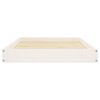 vidaXL Lit pour chien Blanc 91,5x64x9 cm Bois de pin solide
