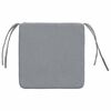 vidaXL Coussins de siège 4 pcs Gris clair 40 x 40 x 3 cm tissu