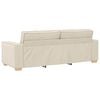 vidaXL Canap&eacute; 2 pcs Beige 220 x 80 x 84 cm Tissu en lin m&eacute;lang&eacute;