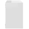 vidaXL Étagères cube murales 4 pcs Blanc brillant 22x15x22 cm