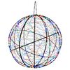 vidaXL Lumi&egrave;re de finial de No&euml;l 750 LED Multicolore &Oslash; 50 x 52 cm