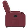 vidaXL Fauteuil inclinable &eacute;lectrique rouge bordeaux tissu