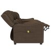 vidaXL Fauteuil de massage inclinable porte-gobelets 4 places marron