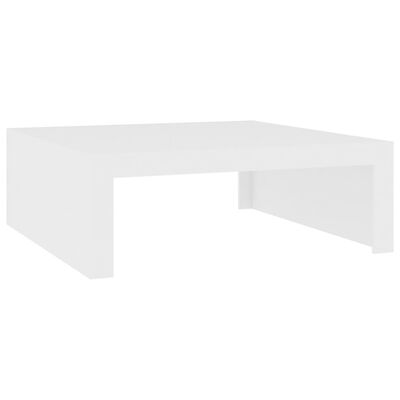 vidaXL Table basse Blanc 100x100x35 cm Aggloméré