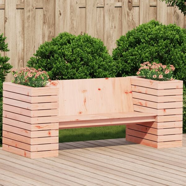 vidaXL Banc avec jardini&egrave;res 167,5x60x65 cm bois massif de douglas