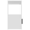 vidaXL Buffet Blanc 80x30x60 cm Bois d'ingénierie