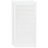 vidaXL Portes d'armoire &agrave; persiennes 2pcs blanc 99,3x49,4cm pin massif