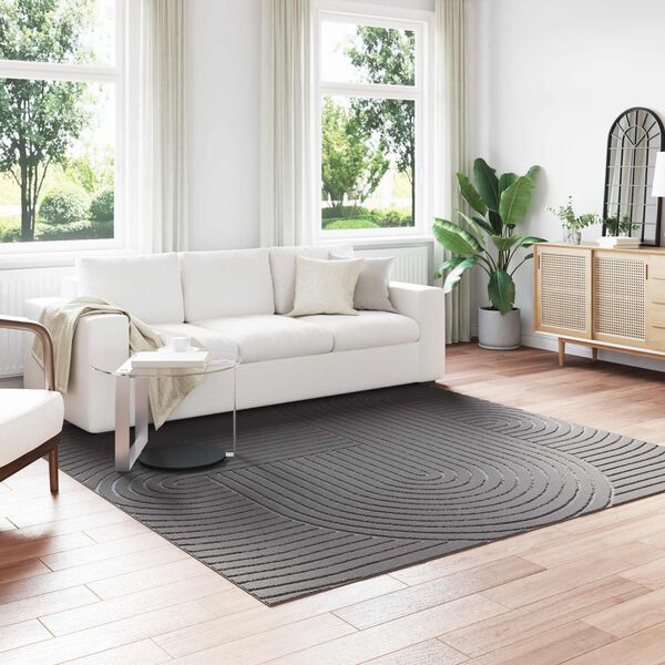 vidaXL Tapis de surface Carr&eacute; Anthracite 240 x 240 cm