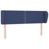 vidaXL T&ecirc;te de lit avec oreilles Bleu 147x23x78/88 cm Tissu