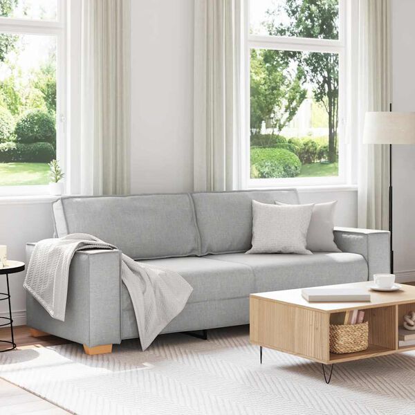 vidaXL Canap&eacute; 3 places Gris nuage 180 cm Tissu