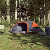 vidaXL Tente de camping &agrave; d&ocirc;me 1 personne orange imperm&eacute;able