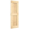 vidaXL Porte coulissante NARVIK Naturel et noir 70 x 210 cm (213,5 cm)