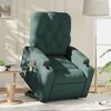 vidaXL Fauteuil inclinable de massage Vert fonc&eacute; Tissu