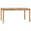 vidaXL Table à dîner de jardin 160x80x77 cm Bois de teck solide