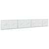 vidaXL Gabion avec Fil de 3,5 mm et Maille de 5x10 cm 350x10x50 cm