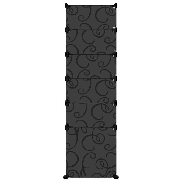 vidaXL Étagère à chaussures Noir 94x37x125 cm PP