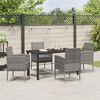 vidaXL Ensemble de salle &agrave; manger pour jardin 5 pcs Gris polyrotin