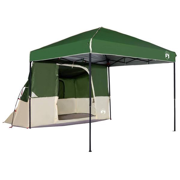 vidaXL Ensemble de Tentes de Camping 2 pcs Vert Taffetas et Tissu